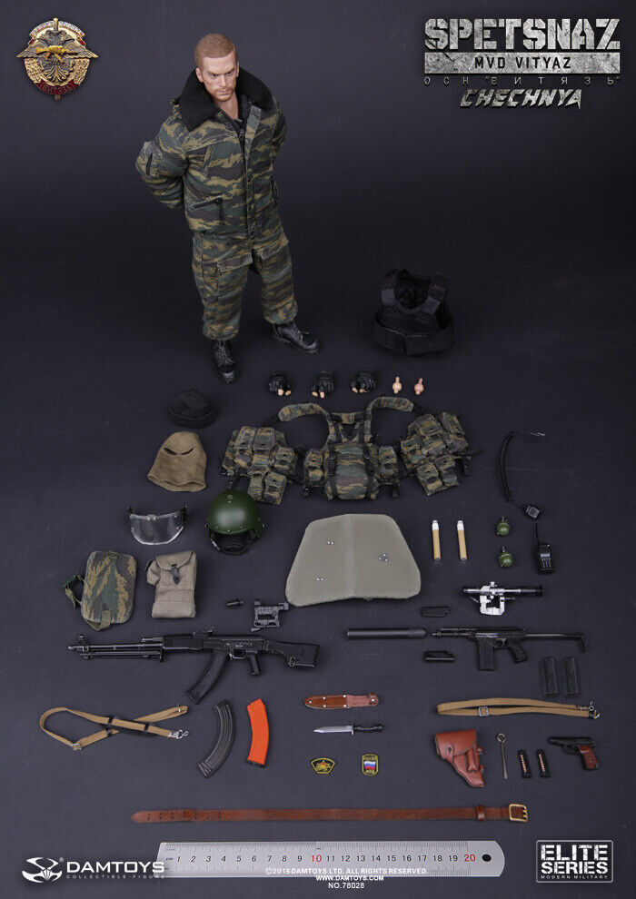 Damtoys 78028 1/6 Spetsnaz Mvd Osn Vityaz In Chechnya New