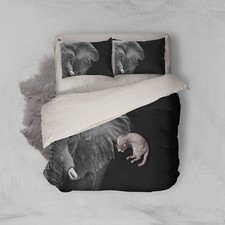 3D Elephant Eye Black Quilt Cover Set Duvet Cover Bedding Pillowcases