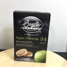 Bradley Smoker Apple Flavor Wood Smoking Bisquettes 24-Count
