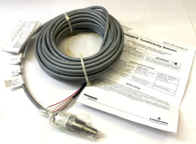 EMERSON ROSEMOUNT ANALYTICAL CONDUCTIVITY SENSOR M# 400-12-50 PRESSURIZED SENSOR