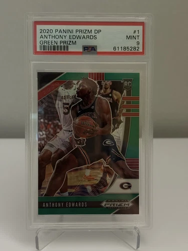 2020 Panini Prizm DP Anthony Edwards Green #1 RC Rookie NBA Trading Card