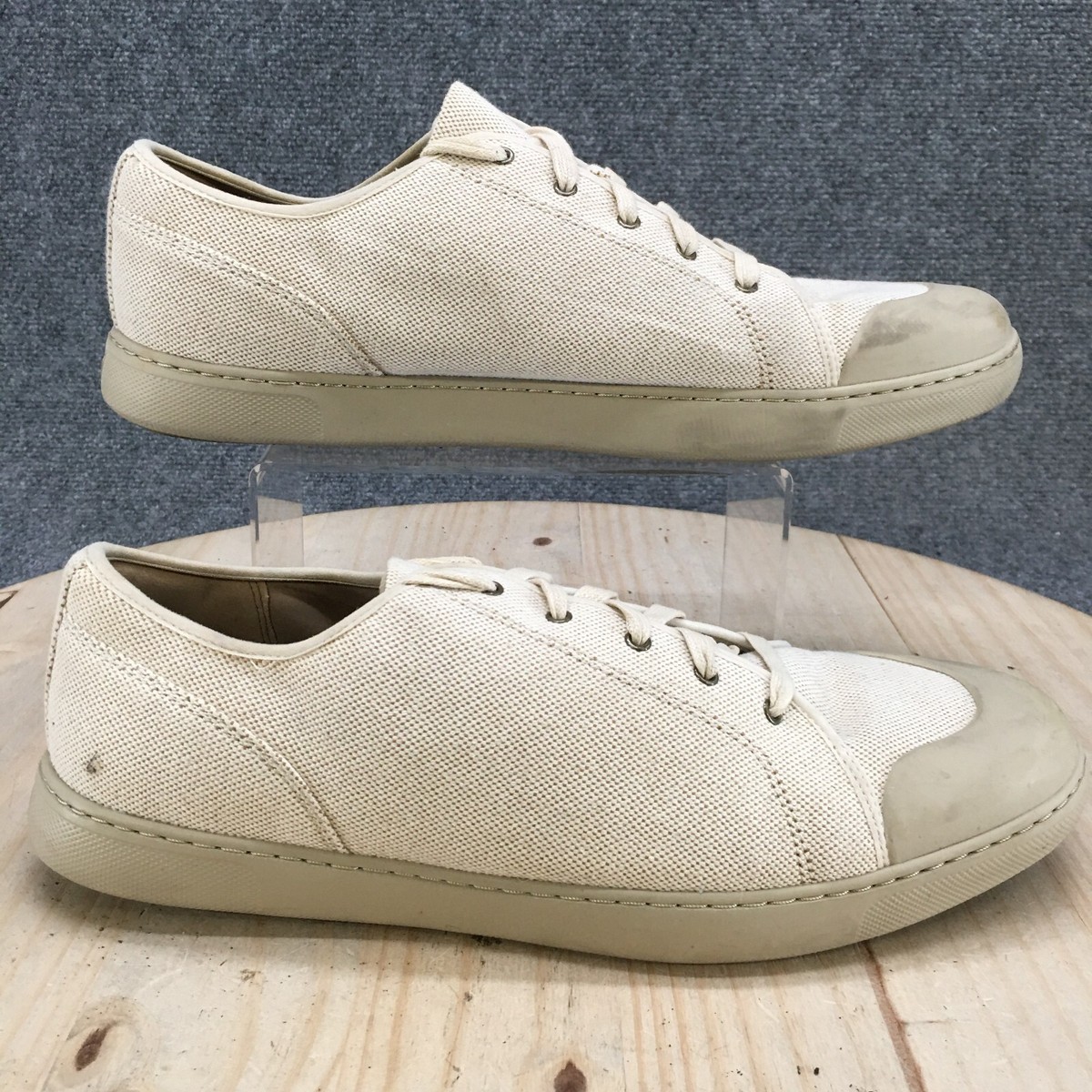 Fitflop Shoes Mens 13 Christophe Sneakers Beige Lace Up Casual