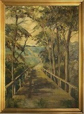 Willy Bille (1889-1949): WOODEN BRIDGE
