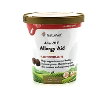 NaturVet Allergy Aid Immune Support Antioxidants Soft Chews Supplement Dogs 70ct