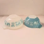 Pyrex Amish Blue Butterprint Bowls