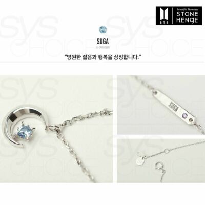 BTS STONE HENgE MOMENT OF LIGHT Necklace+BTS CHARM SET COEXIST Ver