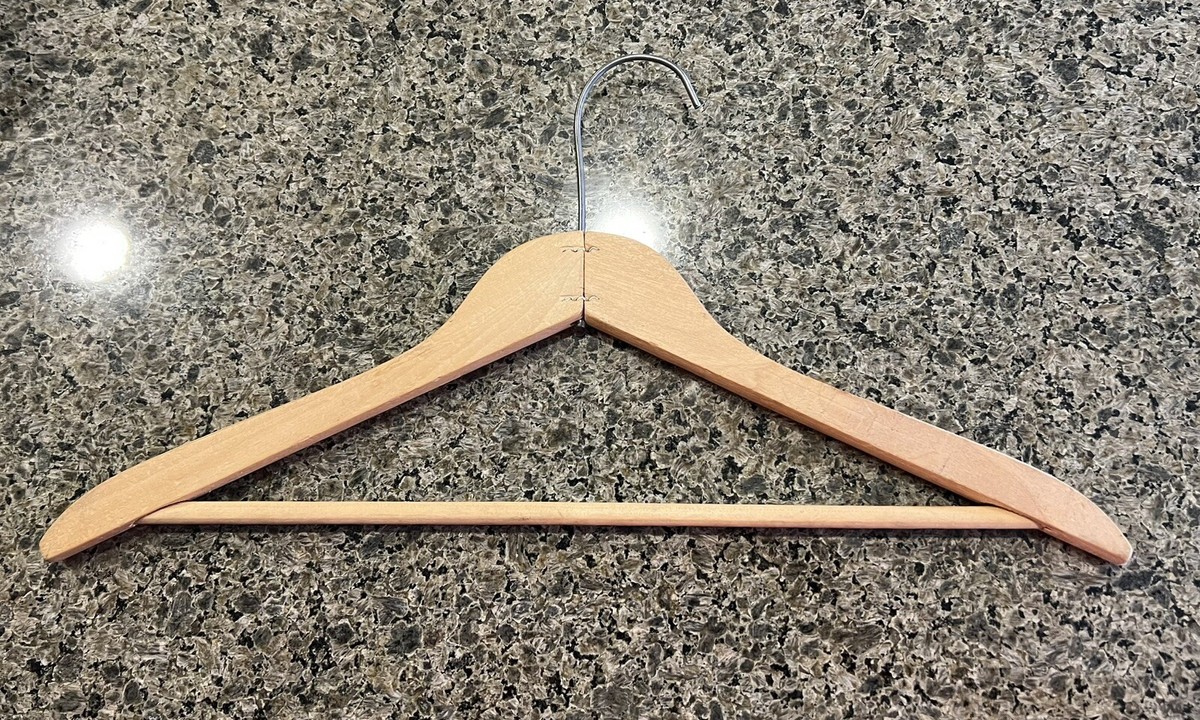 Vintage 1950's Disneyland Hotel Wood Clothes Hanger Anaheim