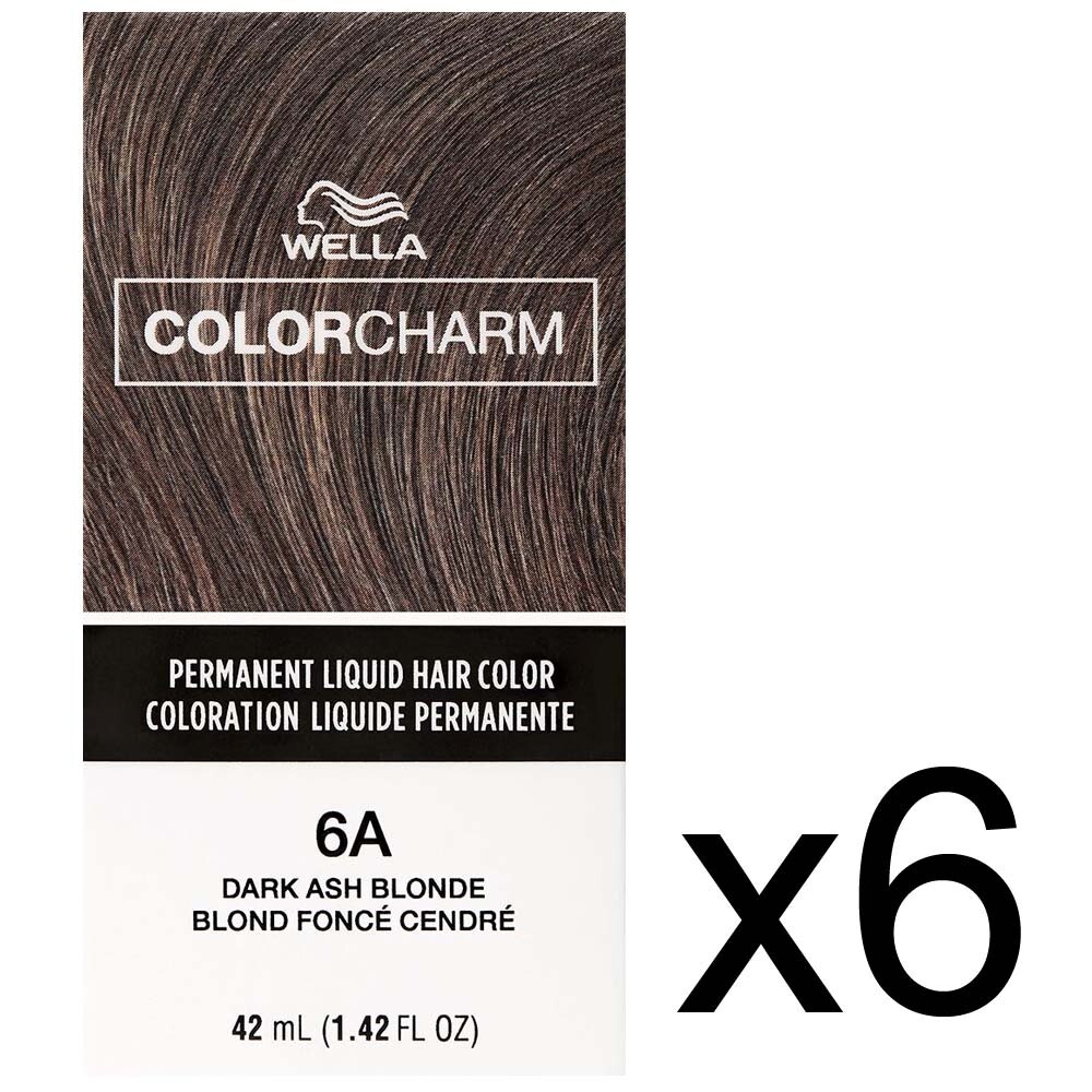 SALON WELLA COLOR CHARM PERMANENT DYE LIQUID 6A/462 DARK ASH