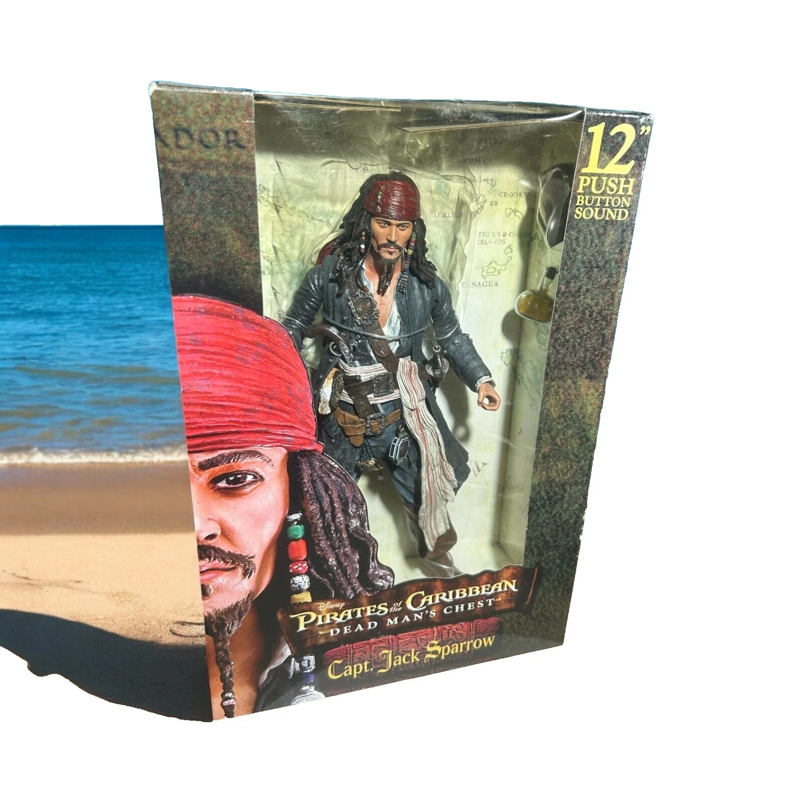 Bonecos de ação NECA Jack Sparrow e Acessórios