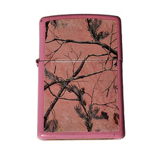 Zippo Lighter Realtree Camo Pink Matte Finish Works Great New Flint Made in USA