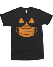 Jack O' Lantern Pumpkin with Mask Halloween Costume Men's T-Shirt