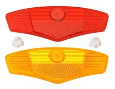 Wheel Spoke Reflector Set 2 Red/Amber Piece.