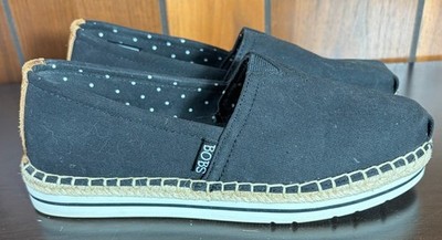 BOBS by SKECHERS Women's Breeze Memory Foam Slip-on Shoes Black Size 6.5 - VGC