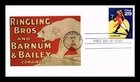 Dr Jim Stamps 29c Circus Ringmaster First Day Cover HCT Pasted Cachet