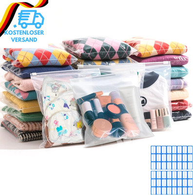 35 Stück Ziplock Beutel 25X35Cm Zip Beutel Groß Wiederverschließbare Beutel Plas