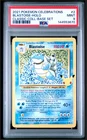 2021 POKEMON CELEBRATIONS CLASSIC COLLECTION #2 BLASTOISE-HOLO PSA 9