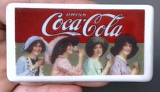 Vintage Coca-Cola Porcelain Refrigerator Magnet #P2122 - Presents 1988