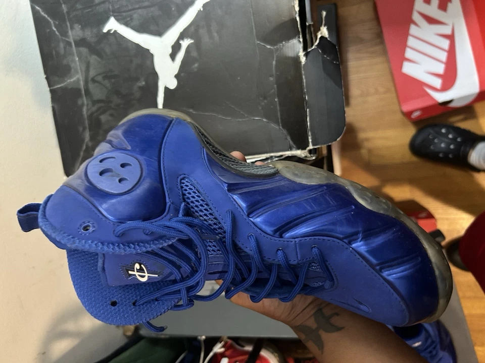 Nike Zoom Rookie Men's Size 10.5 'Memphis Blues' Penny Foam Sneakers 472688-403 - Image 4 of 4