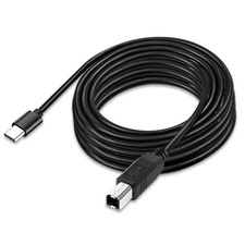 Flexible 6Ft USB C to USB B Printer Cable for Macbook Pro/Air, Compatible with Y