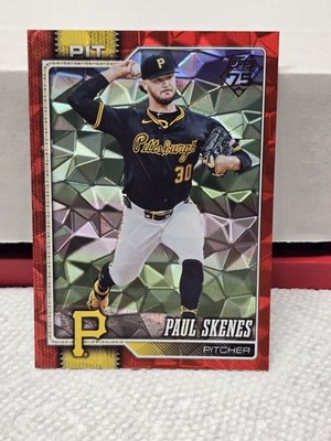 2026 Topps Series 1 - Paul Skenes #100 Red Diamante Foil /5