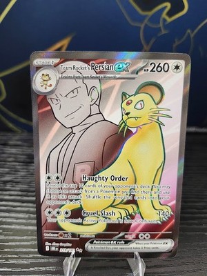 Pokémon Team Rocket's Persian ex Ultra Rare 219/182 DRI SV10: Destined Rivals NM