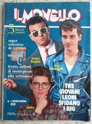 MONELLO 10 1984 Ruggeri Ramazzotti Garbo Twins Milly Carlucci Debra Winger Zico