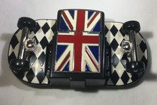 Union Jack Chrome Skateboards belt buckles 2 styles  Plain Flag and Lighter Flag