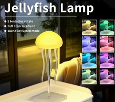 Voice Controlled Floating Jellyfish Shaped Night Light With Touch Sensor NEW