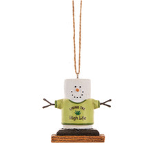Ganz Smores Living High Snowman Plastic Holiday Christmas Ornament