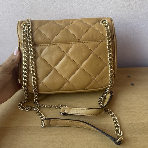 Brand New Michael Kors Quilted Tan Crossbody Bag - Picture 6 of 20