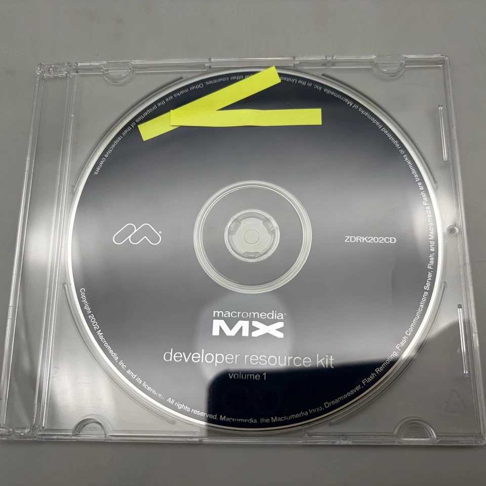 Vintage 2002 Macromedia MX Developer Resource Kit Volume 1 CD-ROM - Image 2 of 4