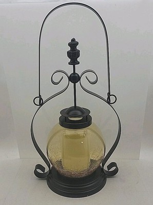 Home Reflections ''Flipo'' Illuminated 16'' Hanging Lantern Coated Brown Frame