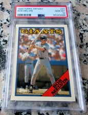 BOB MELVIN 1988 Topps Tiffany PSA 10 GEM MINT San Francisco Giants Rare POP 1