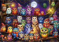 Puzzle 1000 Teile Erwachsene-Eule Motiv,Tiere Weihnachtspuzzle 1000 Teile