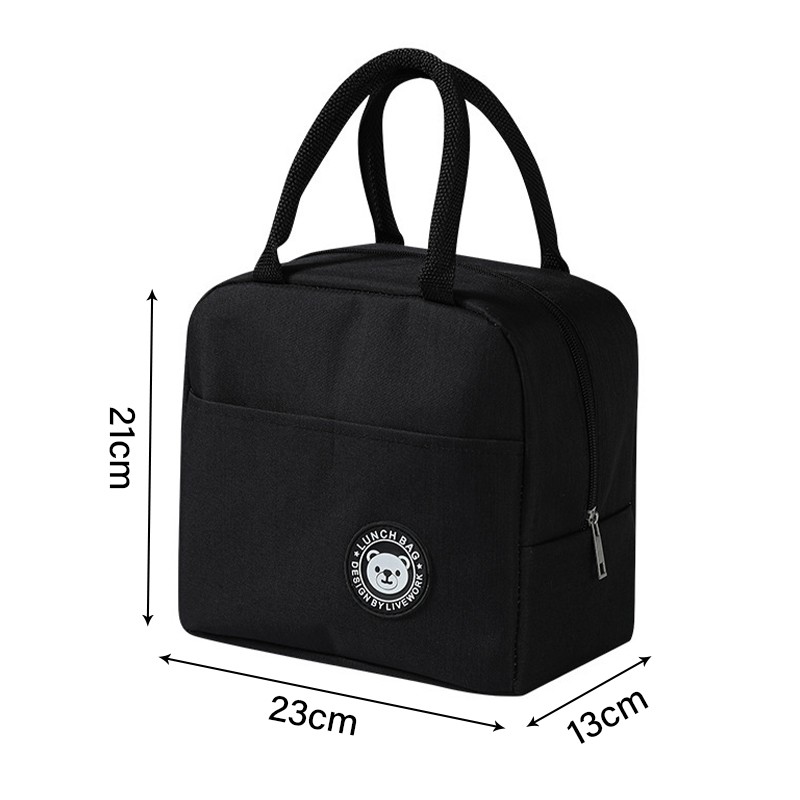 Insulated Lunch Box Bag with Ice Pack for Bento & Food Storage