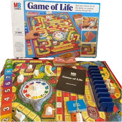 Spiel des Lebens Vintage Original Brettspiel komplett in gutem Zustand