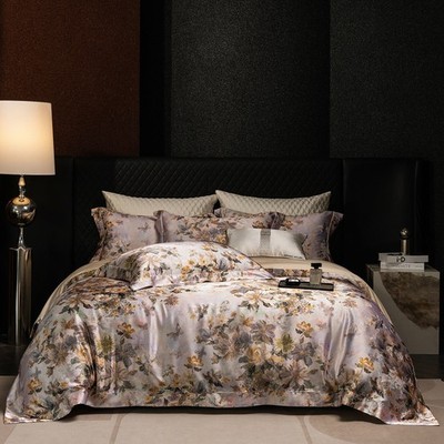 100s Cotton Bedding Set 4pcs/lot Duvet Cover Bed Sheet 2 Pillowcases Jacquard