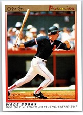 #11 Wade Boggs, Boston Red Sox 1991 O-Pee-Chee Premier Base