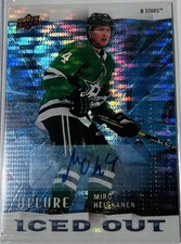 2020-21 Miro Heiskanen Allure Iced Out Blue Autograph Upper Deck Dallas Stars