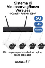 4 Channel Full HD NVR/DVR 5G LAN Remote IP Anti-Theft Wi-Fi Video Surveillance Kit
