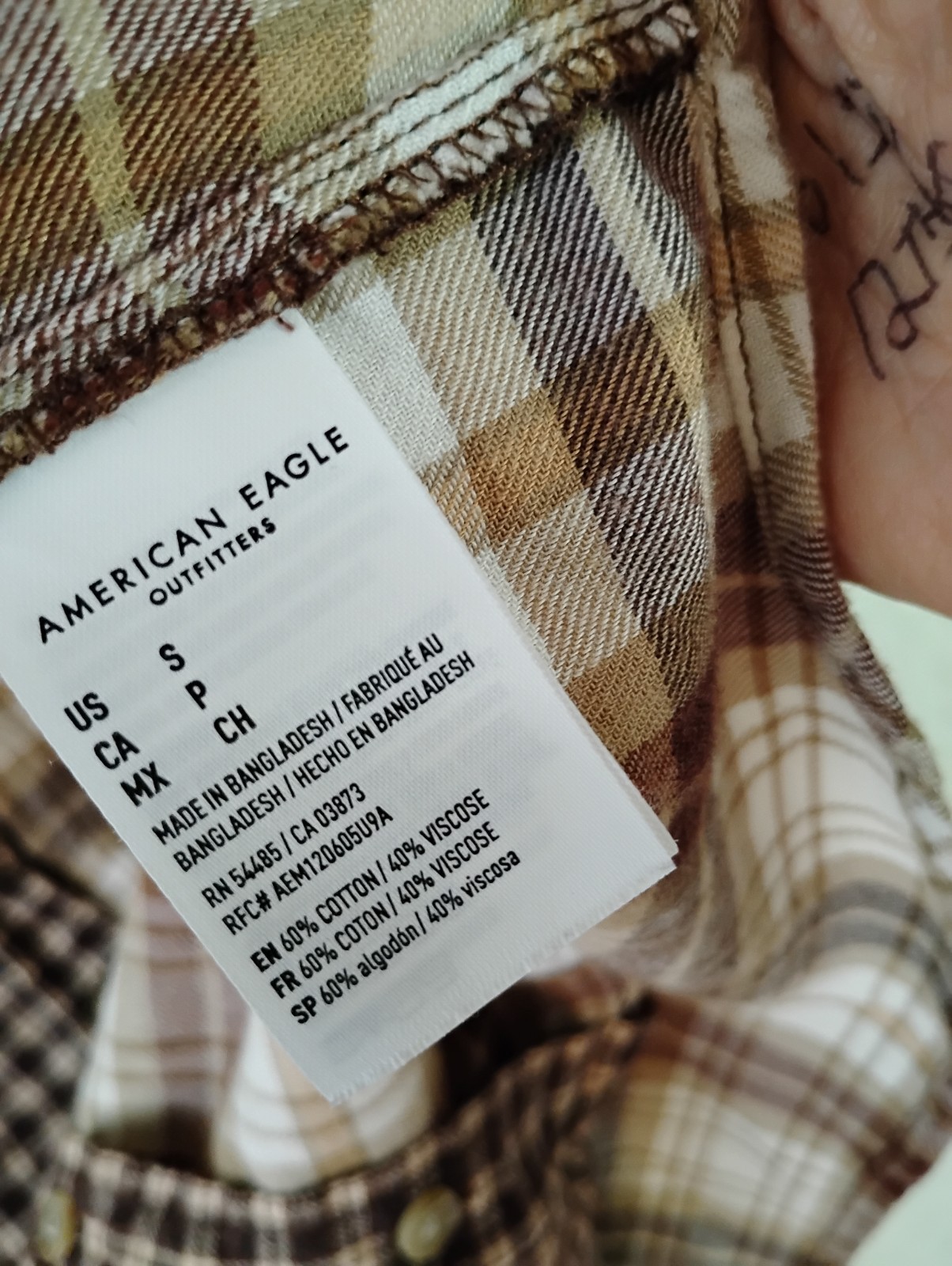 American Eagle Womens Boho Patchwork Flannel Shir… - image 6