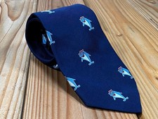 1976 StarKist Charlie the Tuna Navy Blue Pop Art Necktie Vintage 70s Collectible