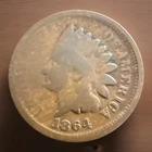 1864 Bronze Variety 3 Indian Head Cent Penny “Best Value On EBay” FAST S&H 1201