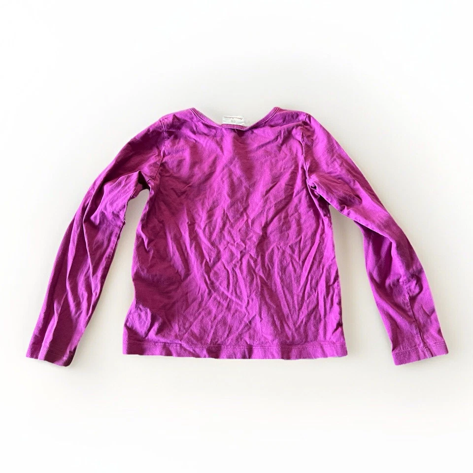 Camiseta Hanna Andersson Niñas Talla 8 130 cm Manga Larga Estampado Gráfico Peral Foto 2 de 4