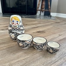 Old World Floral Nesting Doll with Original D...
