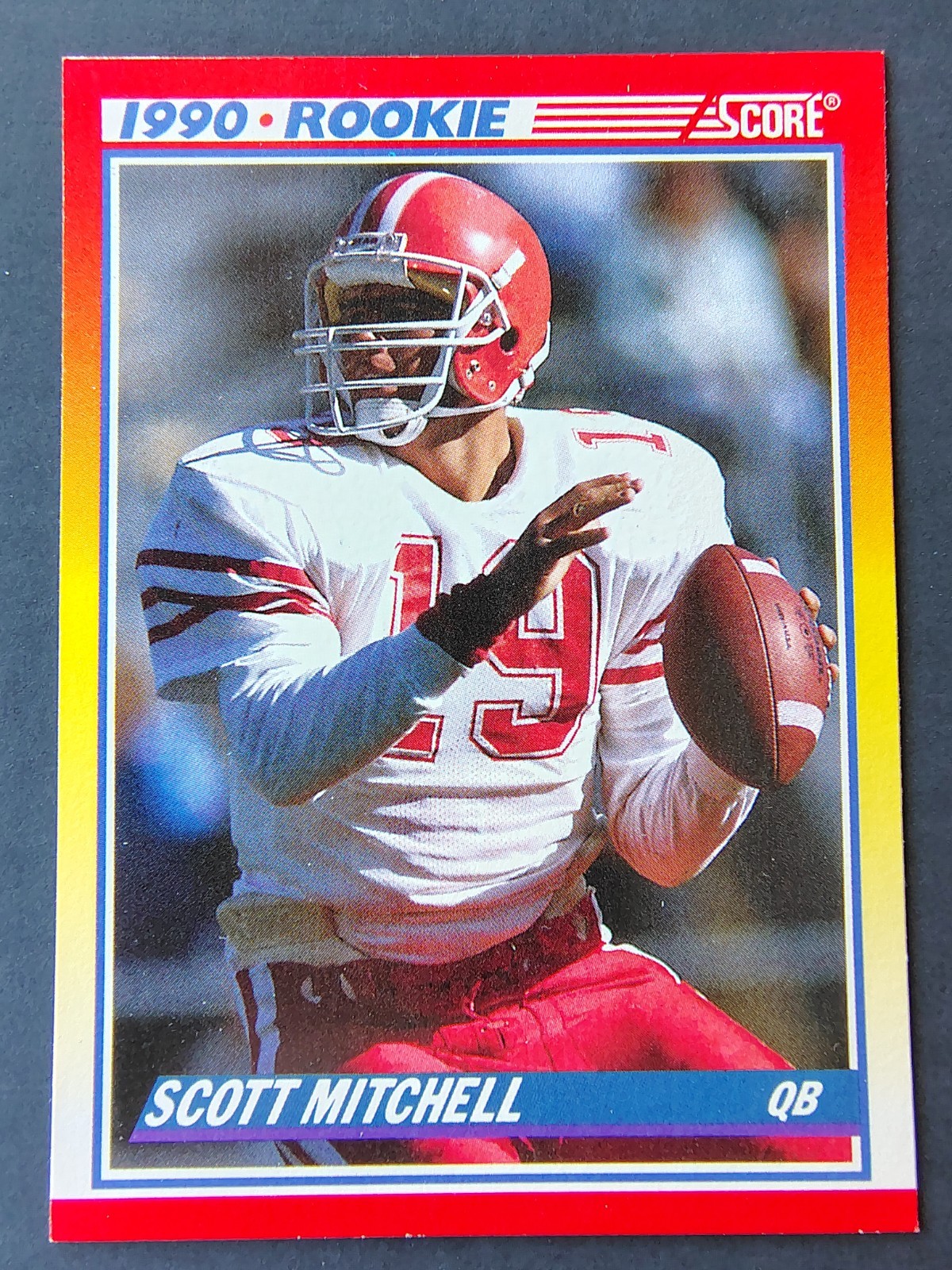 1990 Score - 1990 Rookie Scott Mitchell #651 (RC) - Miami Dolphins - Utah Utes 