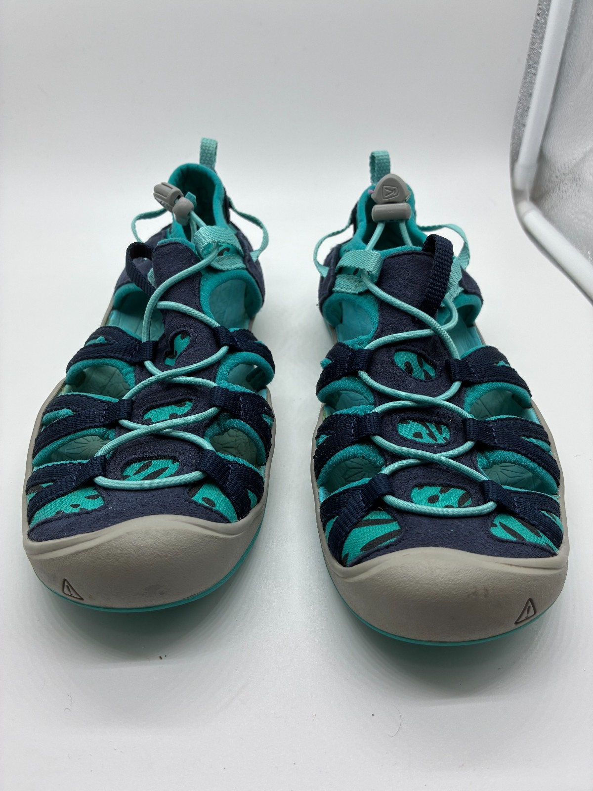 Keen Whisper sandali acqua bambina blu acqua punta chiusa scarpe da trekking taglia 4