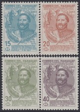 Paraguay A-539/42 1970 Mariscal Francisco Solano López MNH