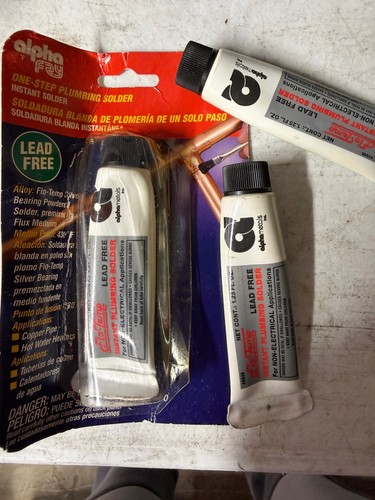 Alpha Fry AM42945 Cookson Elect Flo-Temp Lead-Free Instant Plumbing Solder 3pack