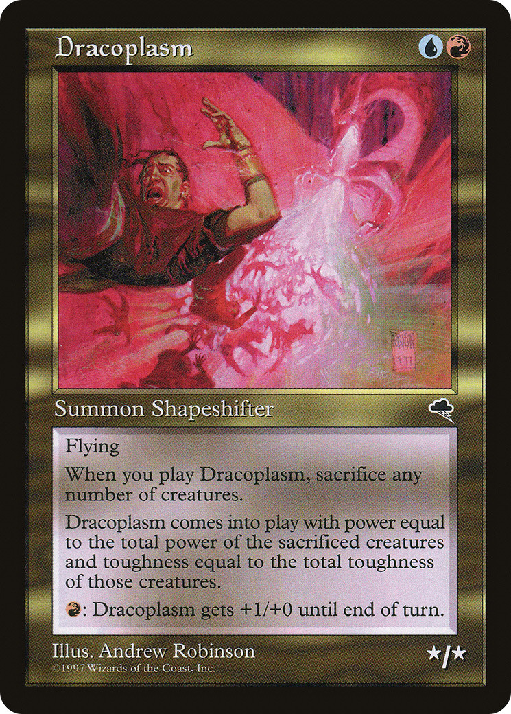 Dracoplasm #266 (MP) Tempest TMP Magic MTG